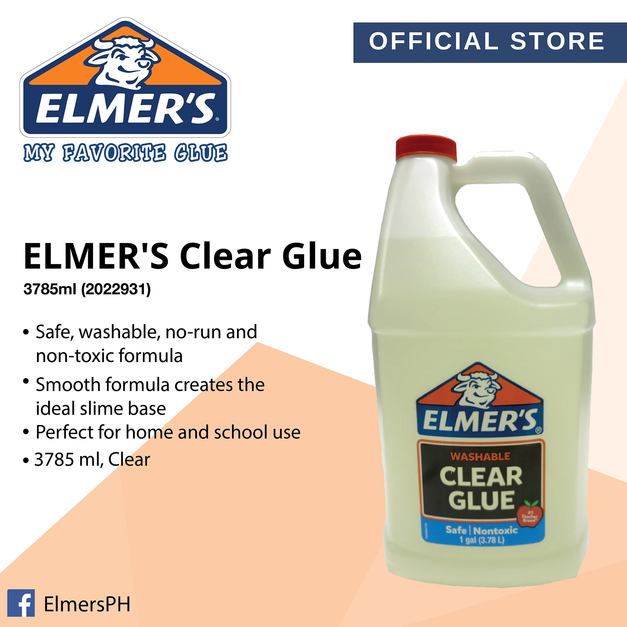 Clear Glue, 1 gal, Dries Clear 2022931 