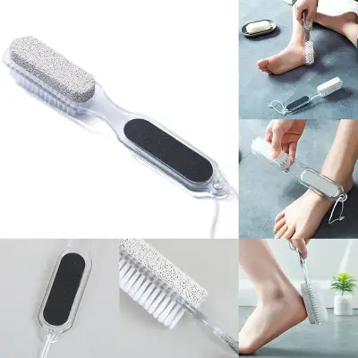newdv2 4 in 1 Foot Brush Scrubber Feet Massage Scrub Brushes Remove Dead Skin Care
