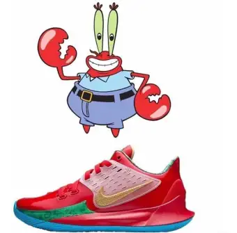 nike kyrie 2 low spongebob mr krabs mens stores