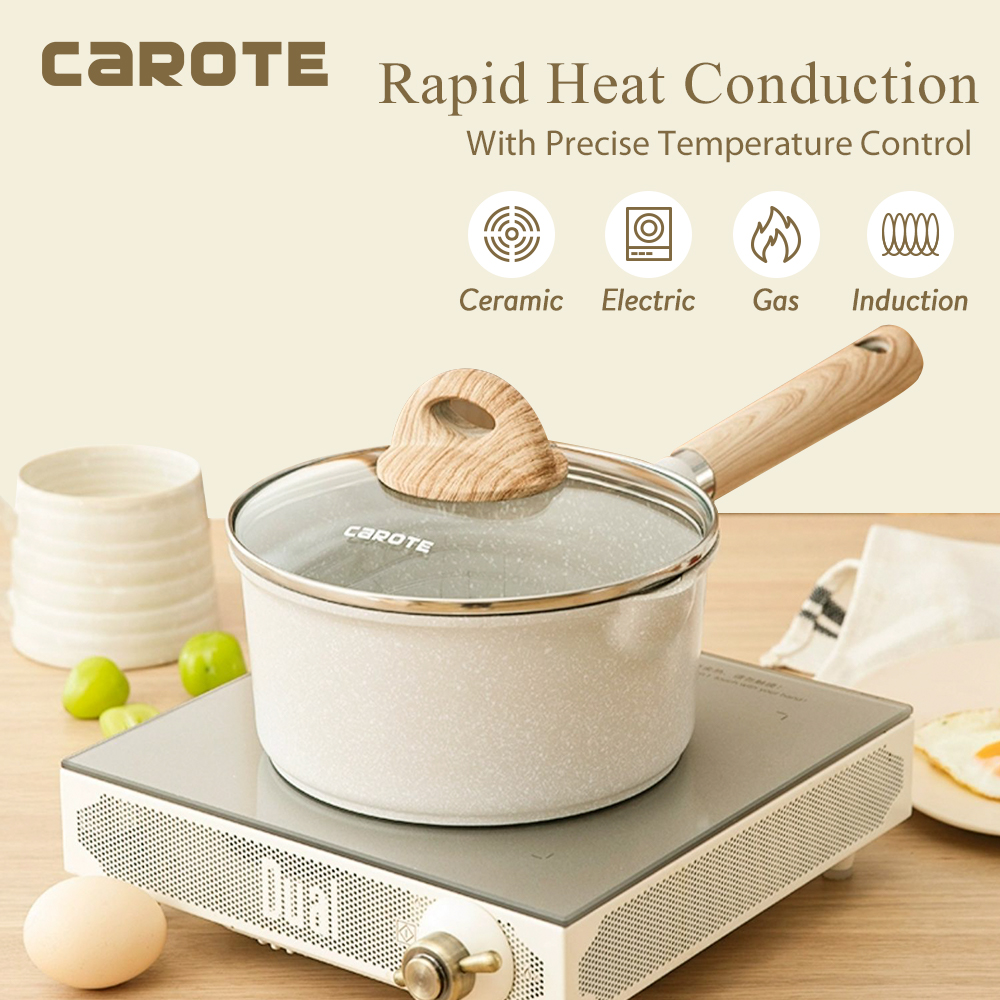 CAROTE One-handed pan 16cm IH compatible Milk pan – Goods Of Japan