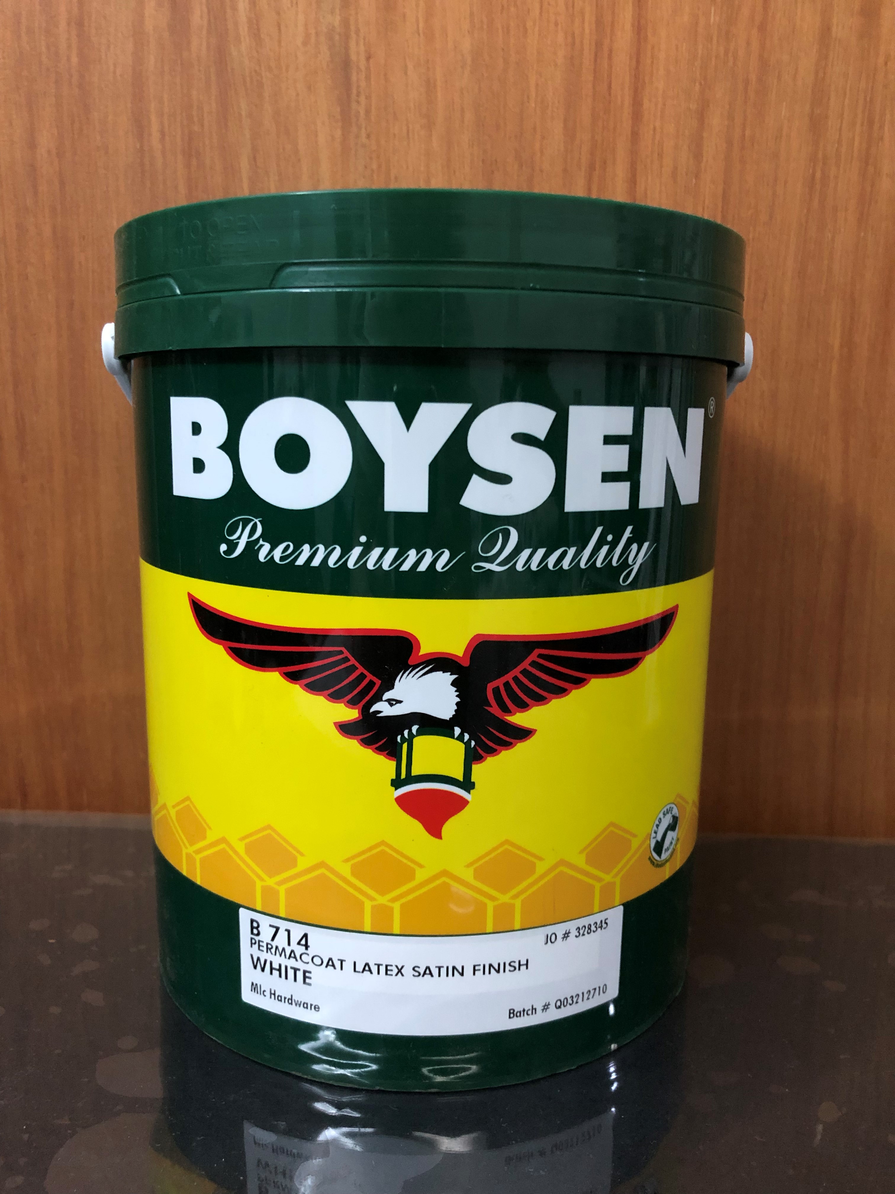 BOYSEN B714 permacoat latex satin finish white 1gallon Lazada PH