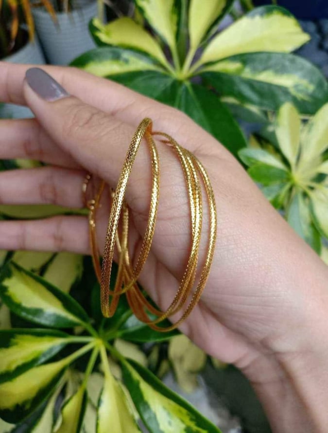 Bangle bracelet hot sale saudi gold