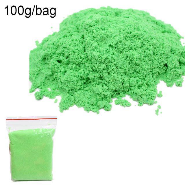 100g Magic Sand Toy Soft Clay Slime Educational Colored Space Sand Supplies  Play Sand Antistress Kids Toys For Children