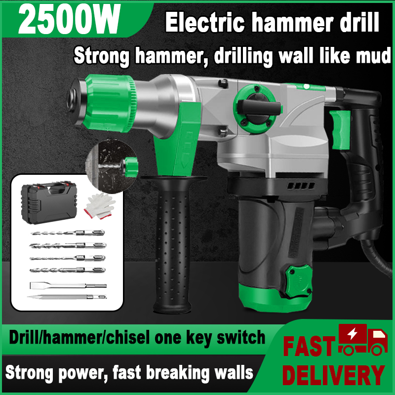 Rotary hammer drill,chipping gun,demolition jack hammer 2500W Electric
