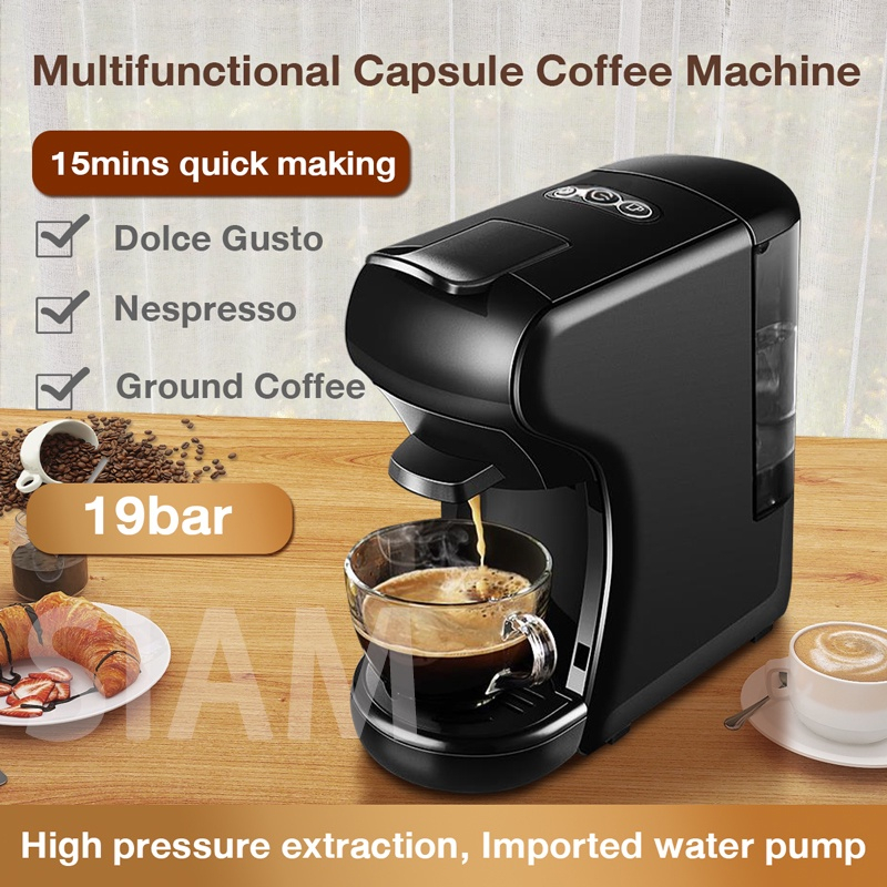 5 in 1 Multiple Capsule Coffee Machine Capsule ESE Pod Ground Coffee –  Kitchen Groups