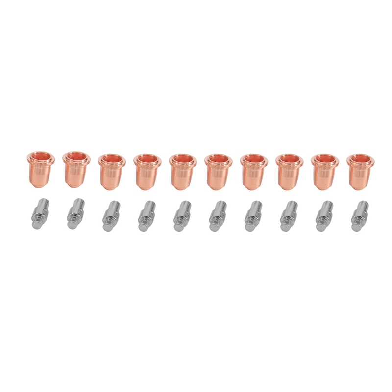 20pcs s45 consumables kit pr0110 electrodes pd0116 nozzle tips fit for plasma cutting torch 0.8mm
