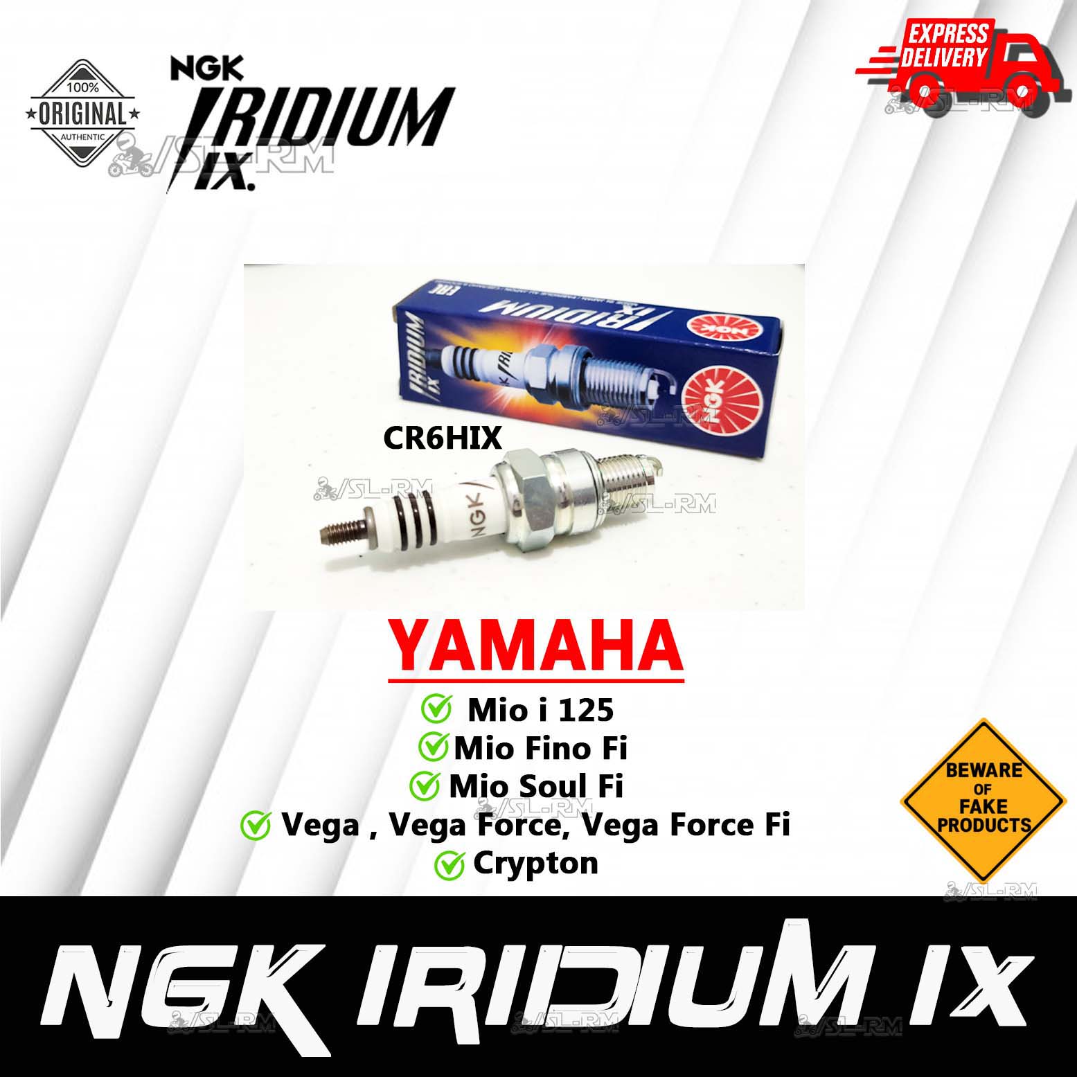 NGK IRIDIUM IX Authentic Spark Plug for Mio i 125, Mio Fino Fi, Mio ...