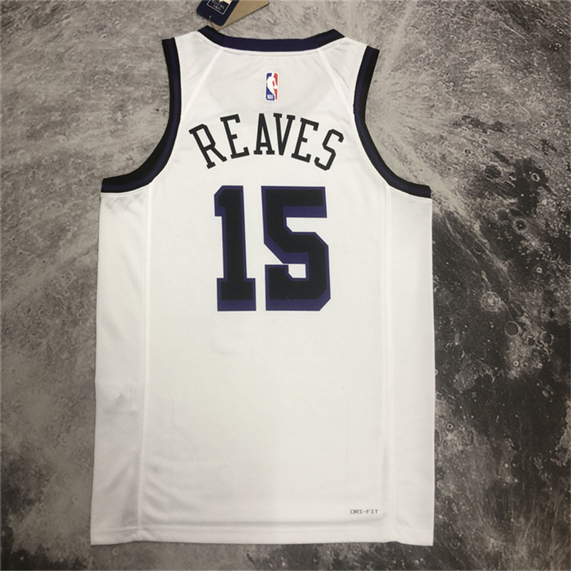 Nike Adult 2022-23 City Edition Los Angeles Lakers Austin Reaves #15 White  Dri-FIT Jersey