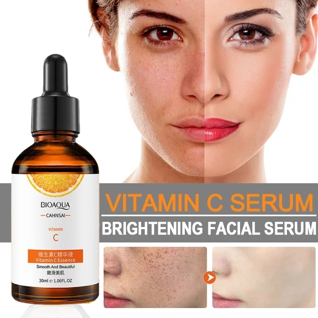 New Vitamin C Whitening Face Serum BIOAQUA Hyaluronic Acid Facial Skin