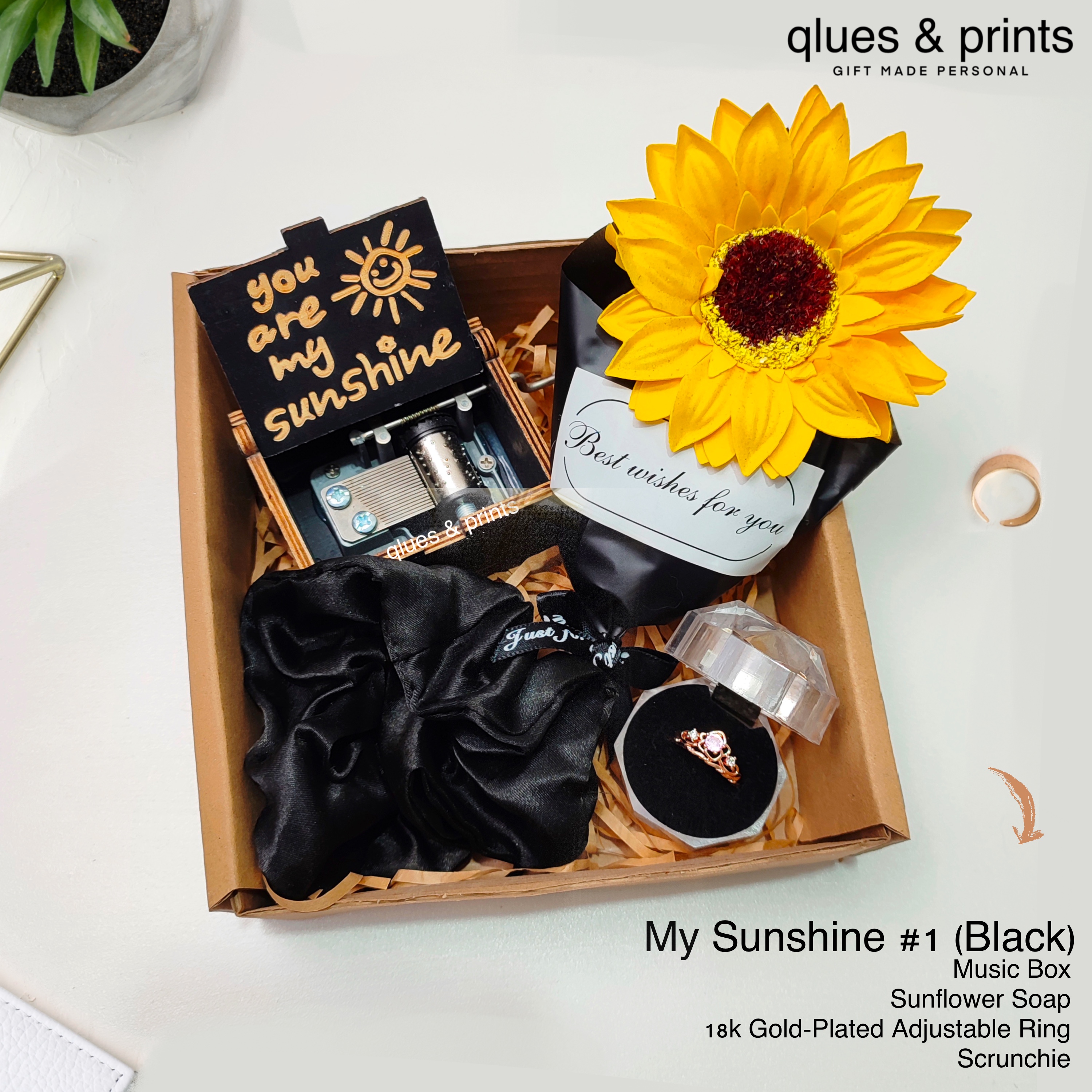 Gift Set: Deluxe Package Sunflower Soap You are My Sunshine - Main Image
