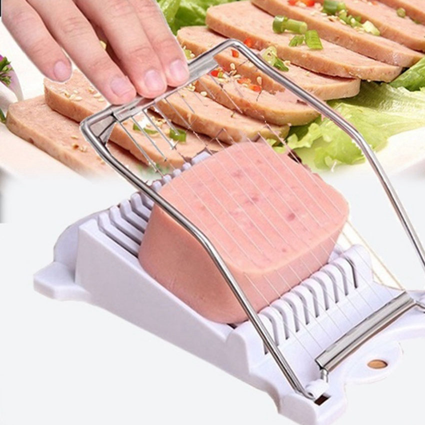 Ludlz Luncheon Meat Slicer Boiled Egg Fruit Slicer Soft Food Cheese Sushi  Cutter Canned Meat Cutting Machine Cutting Canned Meat Soft Cheese Slicer  Boiled Egg Sushi Fruit Food Kitchen Tool 