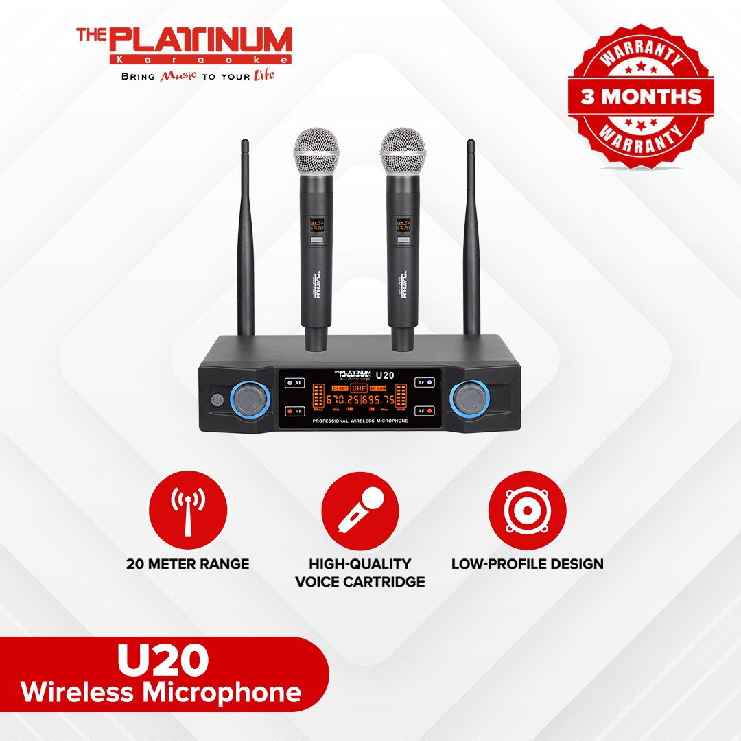 The Platinum U20 PTW 400U Wireless Microphone Lazada PH