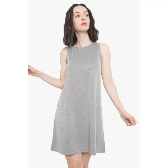 gray shift dress