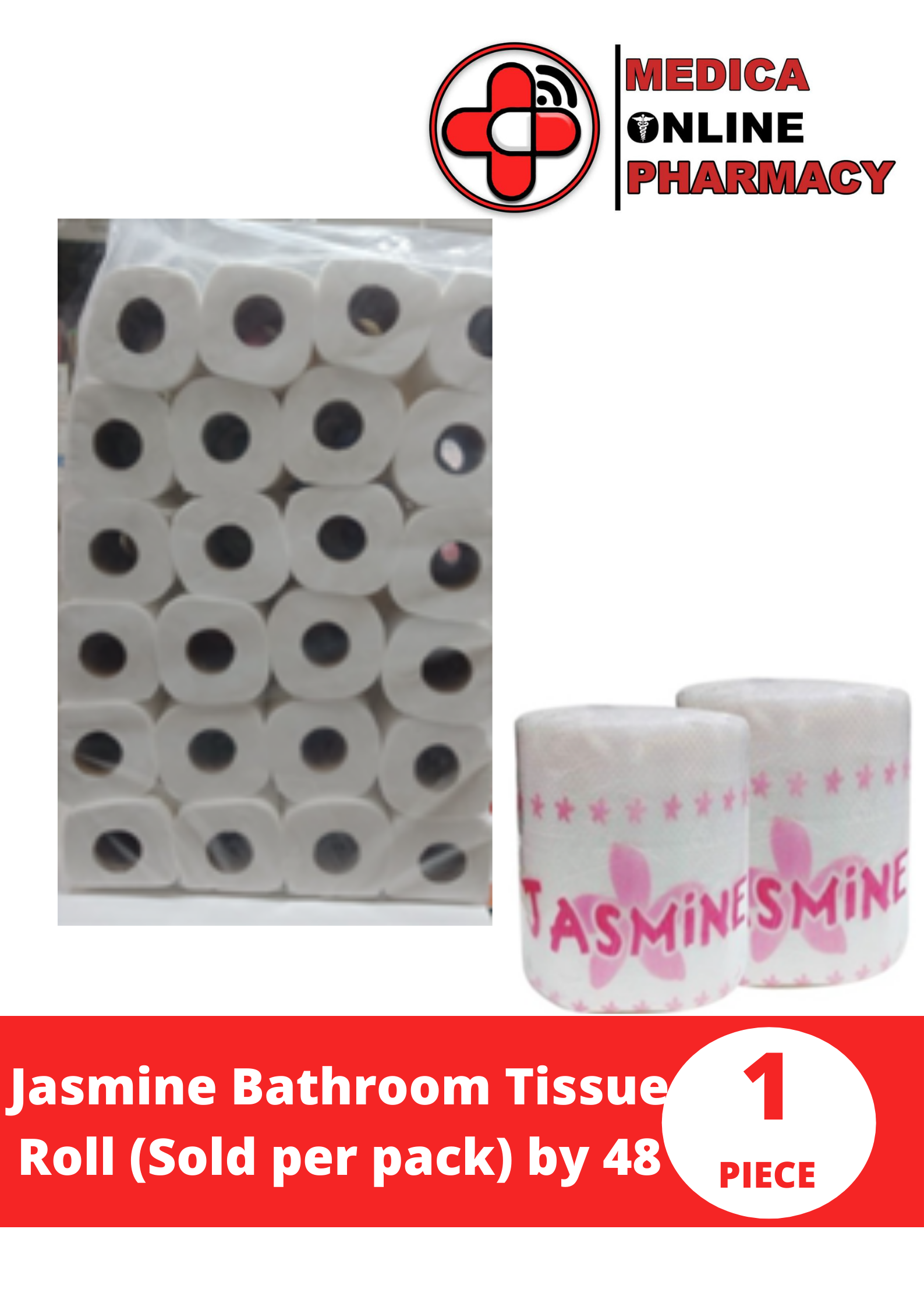 Jasmine Bathroom Tissue Roll (Sold per pack) by 48's Lazada PH