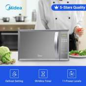 Midea 20L Digital Microwave Oven with Defrost and Child Lock