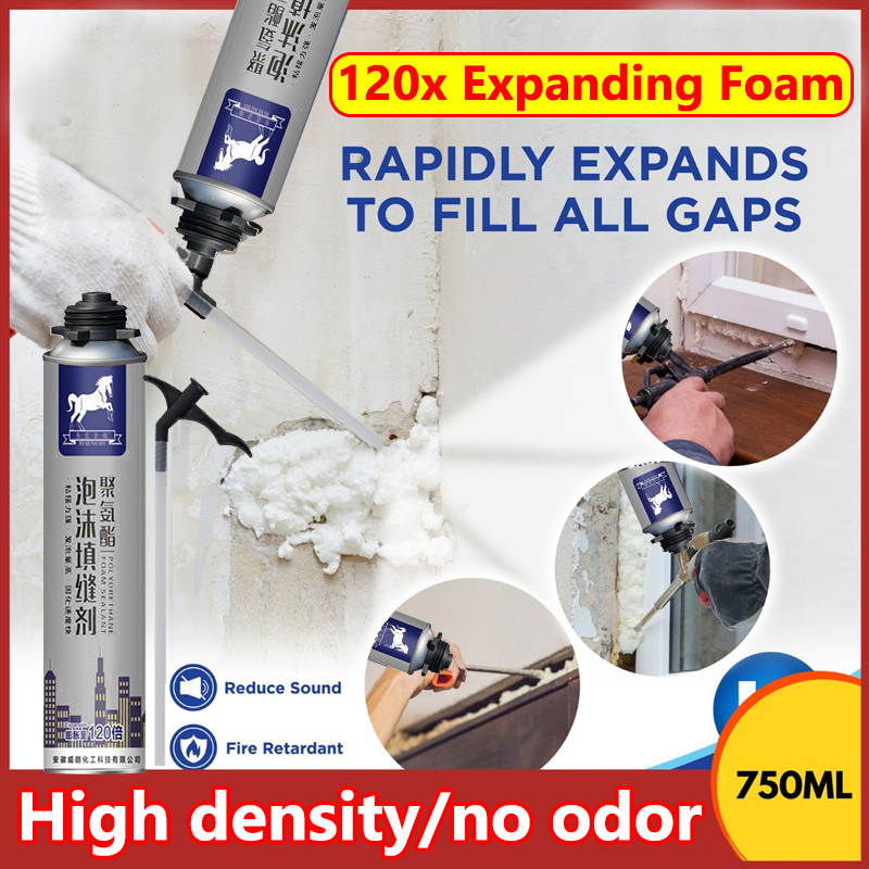 👍 Quick Caulk👍 Sealant Foam Spray Polyurethane Expanding Foam Pu Foam 750ml/900g For Waterproof