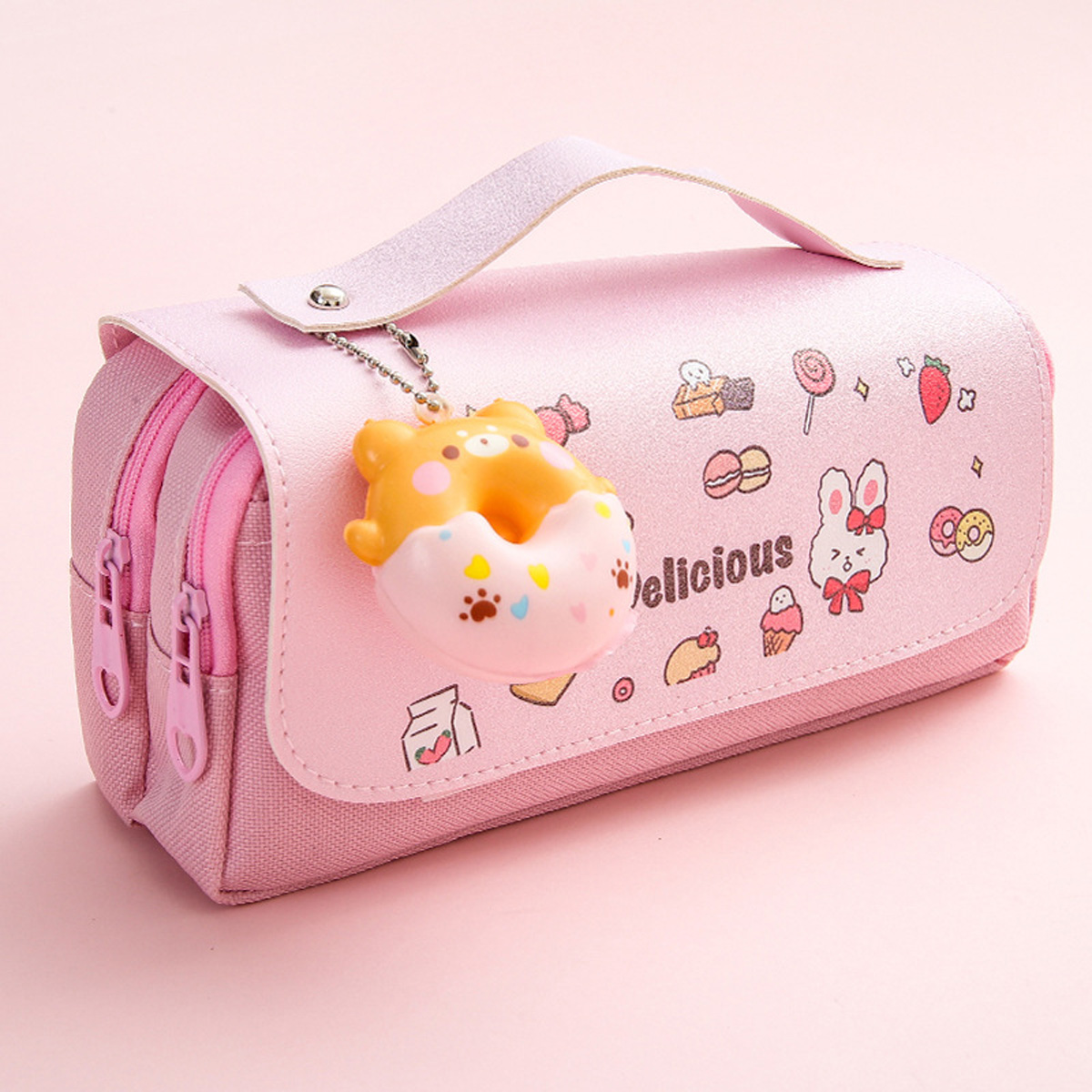 Kawaii Kids Pencil Case Large capacity Soft waterproof cover