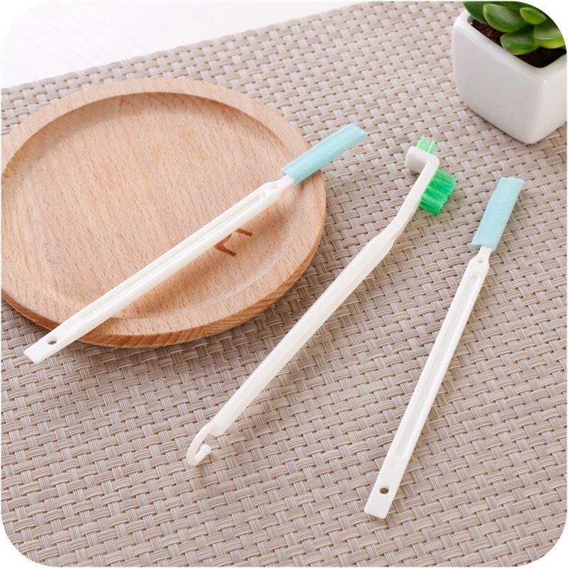 3pcs/set, Tiny Window Door Track Groove Gap Cleaning Scrub Brush Set,  Utility Deep Detail Scrubber Cleaner Tool With Thin Handles For Small Hole  Corner Spaces Of Bottle Caps, Grout, Tile, Keyboard