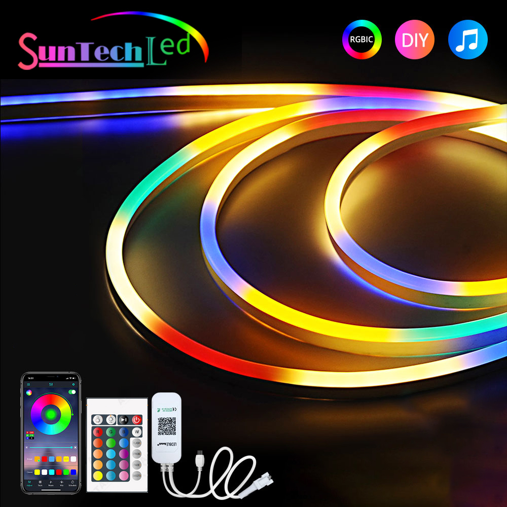 RGBIC Strip Lights RGB Music Sync Flexible Light Smart Strip with ...