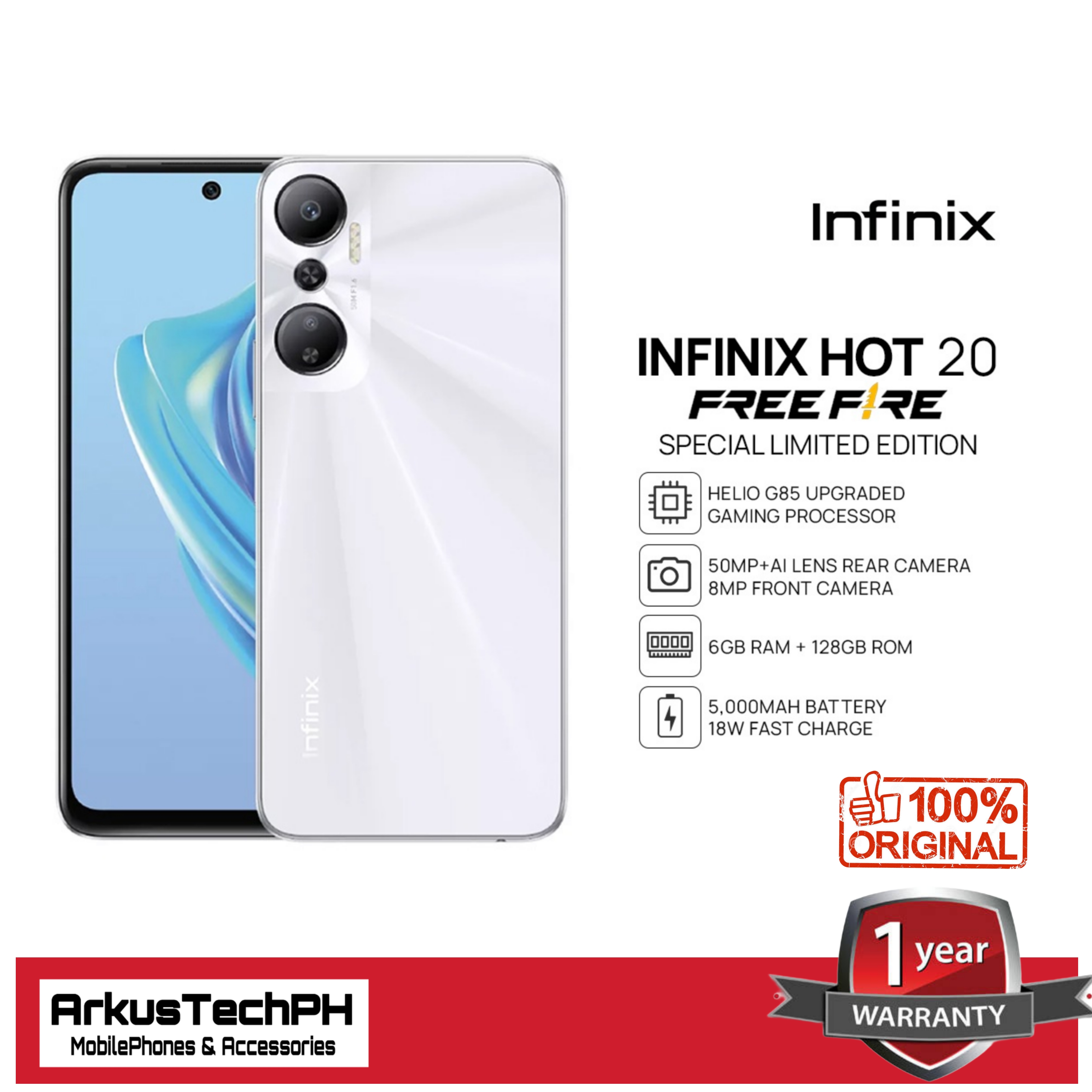 spec infinix hot 20