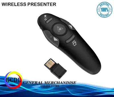 TB-28 Wireless Presenter RF 2.4GHz USB Presentation PowerPoint Clicker PPT Remote Control Pointer Slide Advancer Support Mac