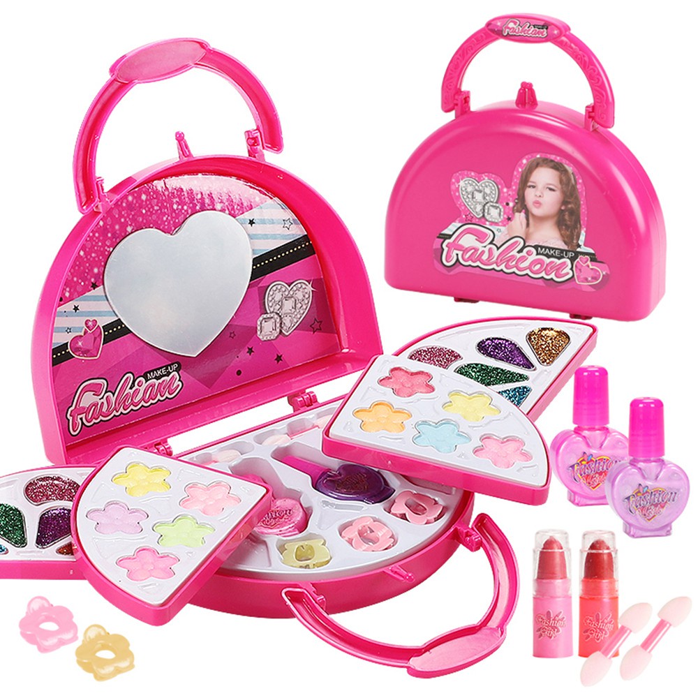 A.C.E Dark Pink Tote Bag Girls Makeup Toys, Girls Makeup Toys Set, Kids