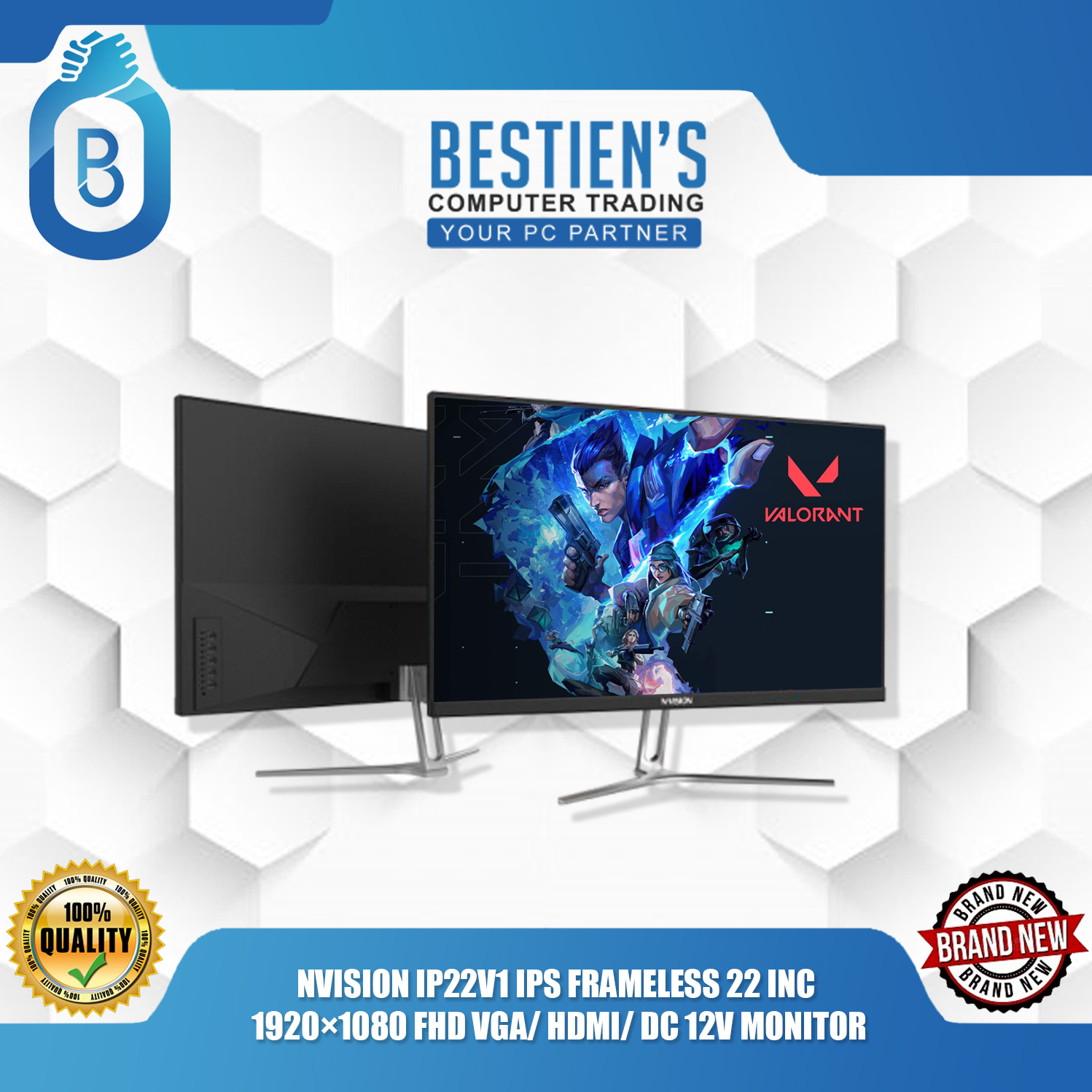 NVISION IP22V1 IPS FRAMELESS 22 INC 