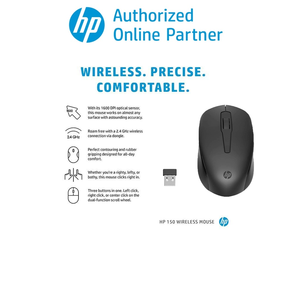 HP 150 Wireless Mouse (2S9L1AA) | Lazada PH