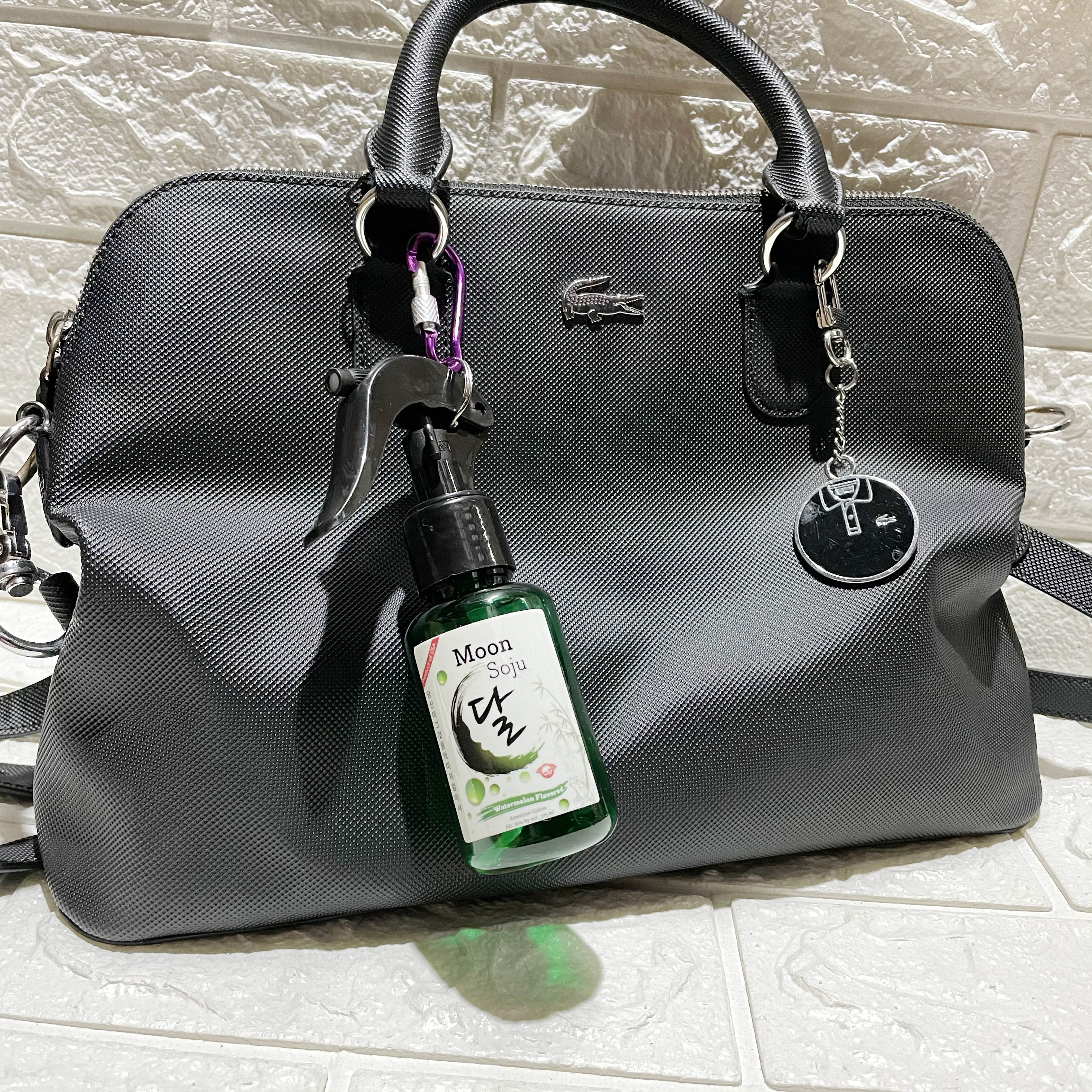 Alcohol Spray Bottle Bag Keychain Liquor Drinks Brand Inspired 60, 75, 100mL Triggered Spray