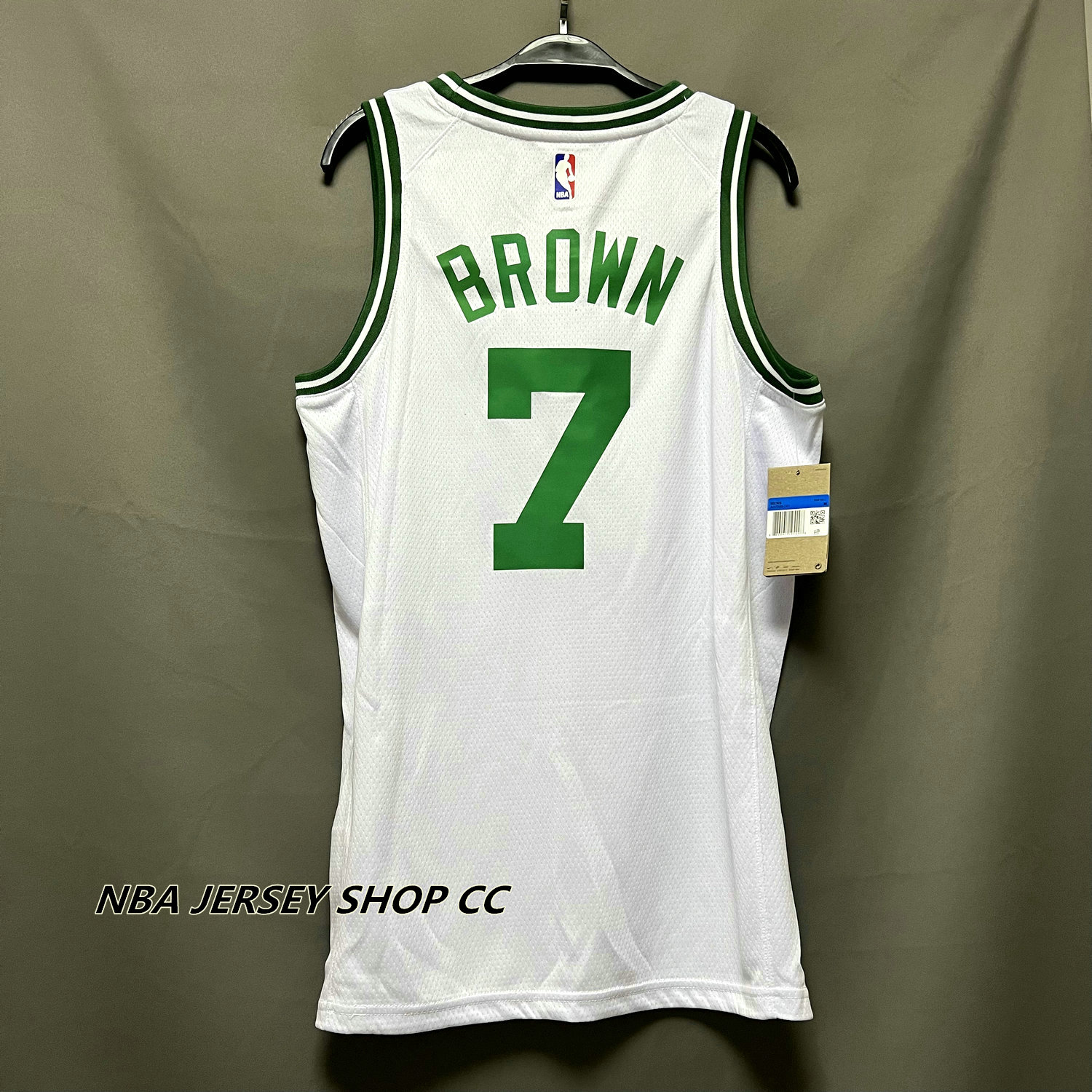 2023/24 Celtics BROWN #7 White Retro NBA Jerseys 热压