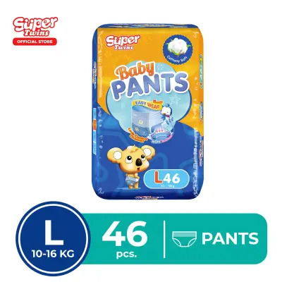 Super Twins Baby Diaper Pants Large 46's