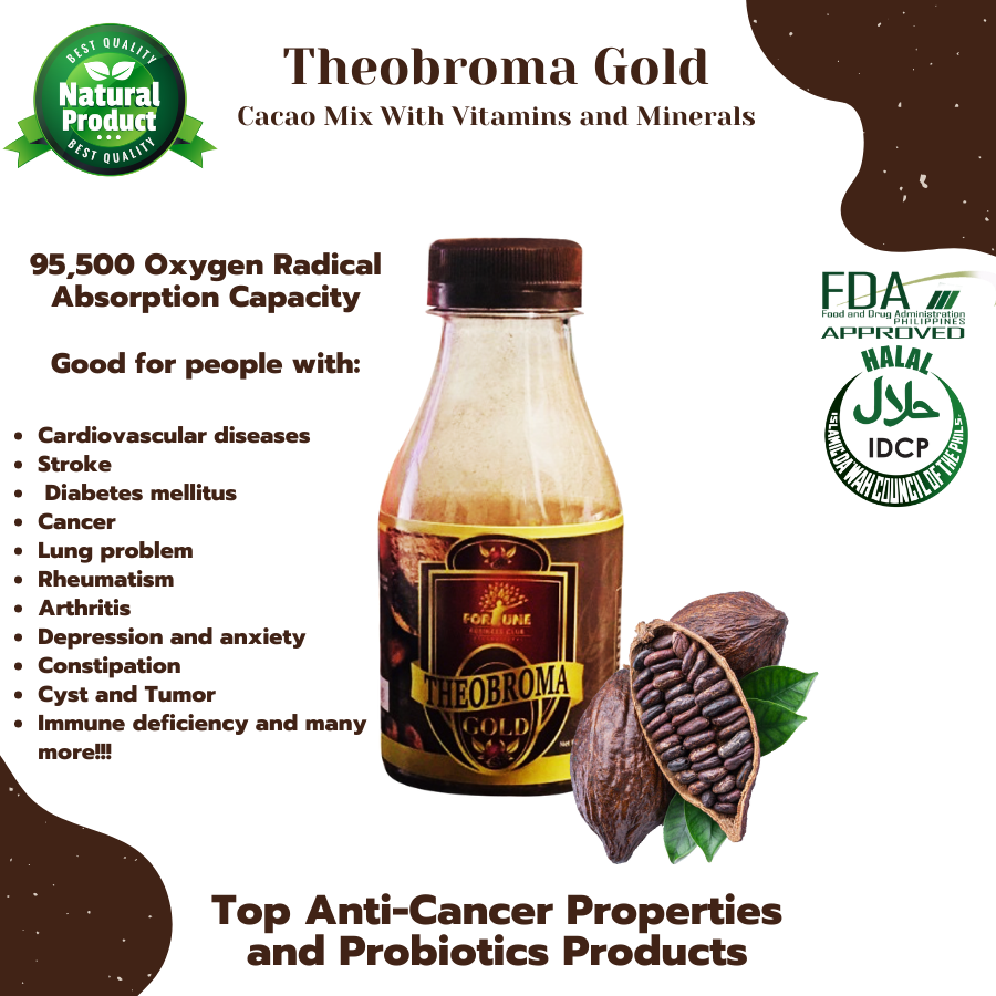 Theobroma Gold Superfood Cacao Mix with Vitamins and Minerals