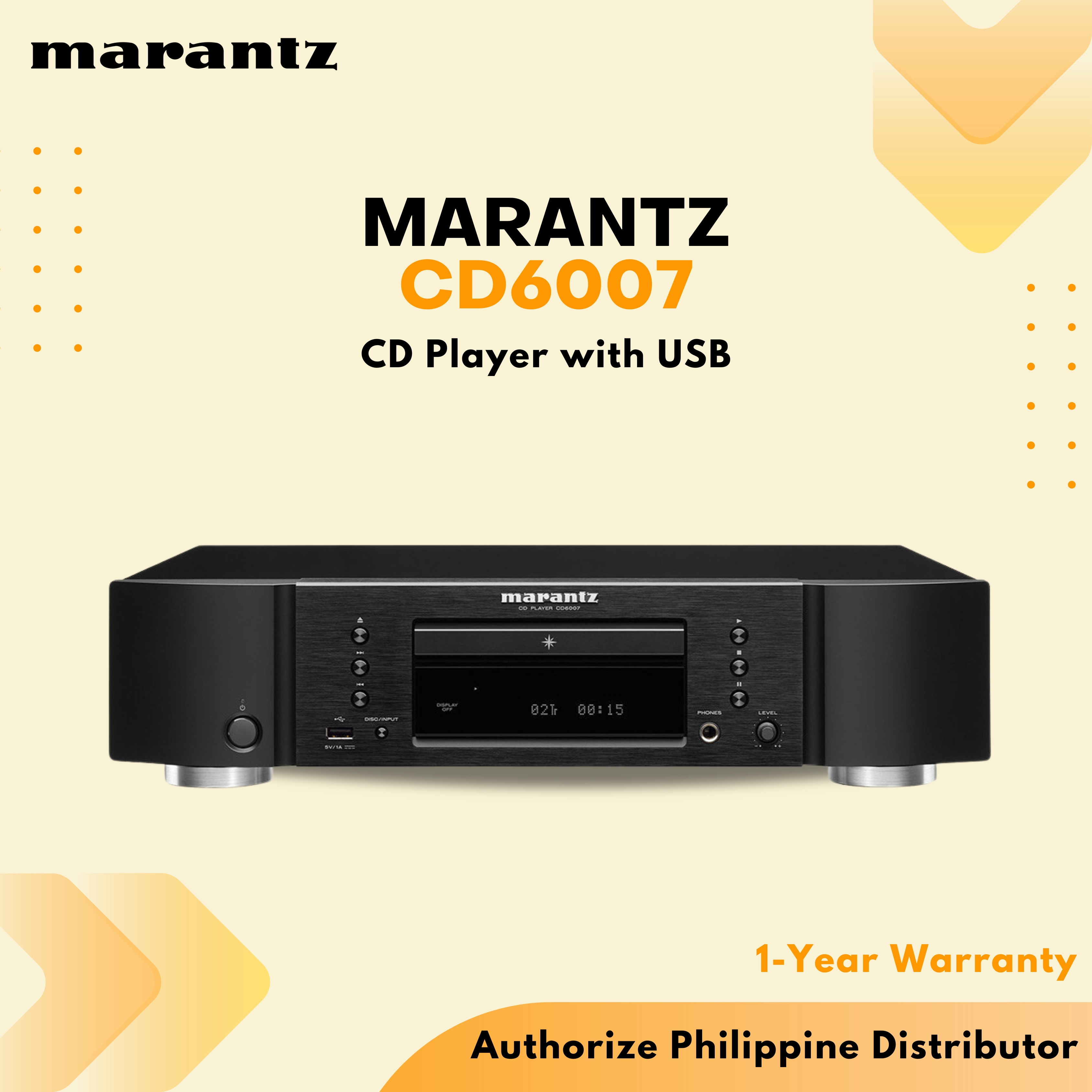 Marantz CD6007 Single-disc CD player with USB port