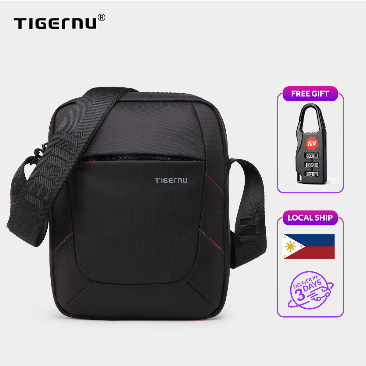 【Hottest 】Tigernu Waterresistant Scratch proof messenger crossbody bag