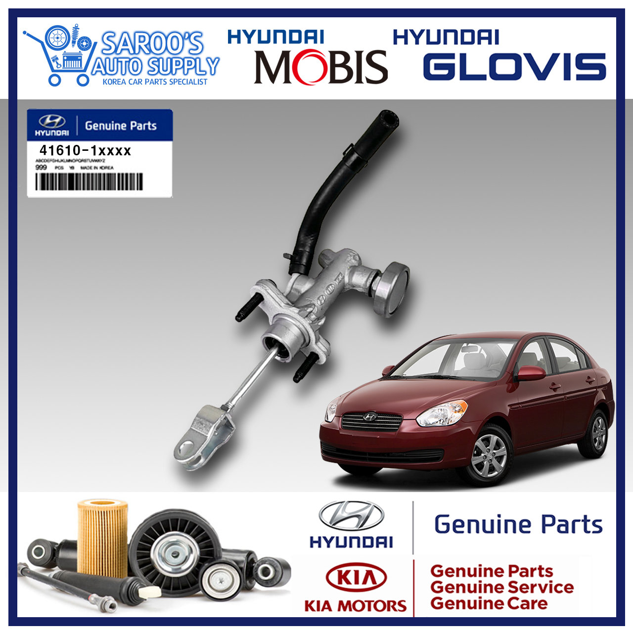 Clutch Master For Hyundai Accent , 20052010 , Diesel , 416101G800