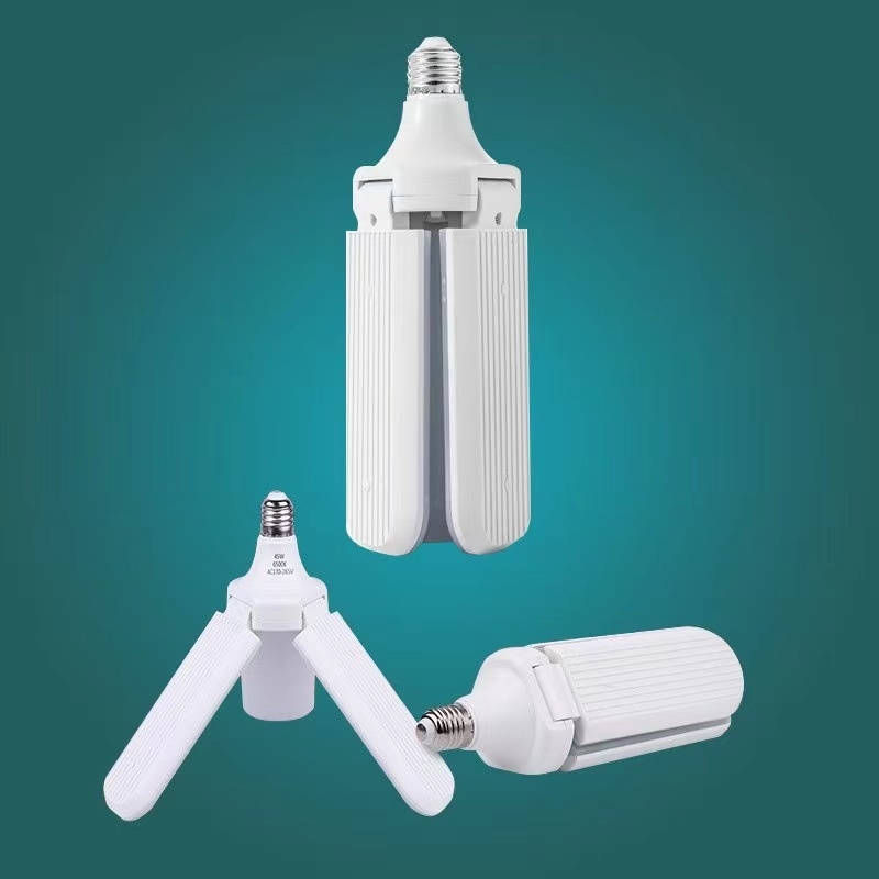 Mini fan blade 28w 【4 1】 6500K MINI Foldable Fan Blade Bulb LED lights