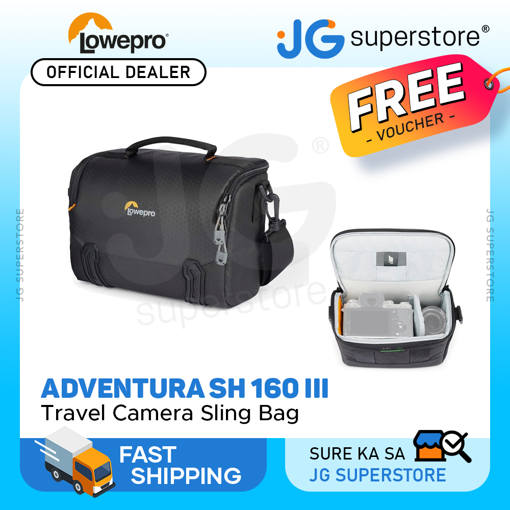 Sac Photo Lowepro Adventura SH 160 III - Pour Hybrides APS-C, Tissu Recyclé