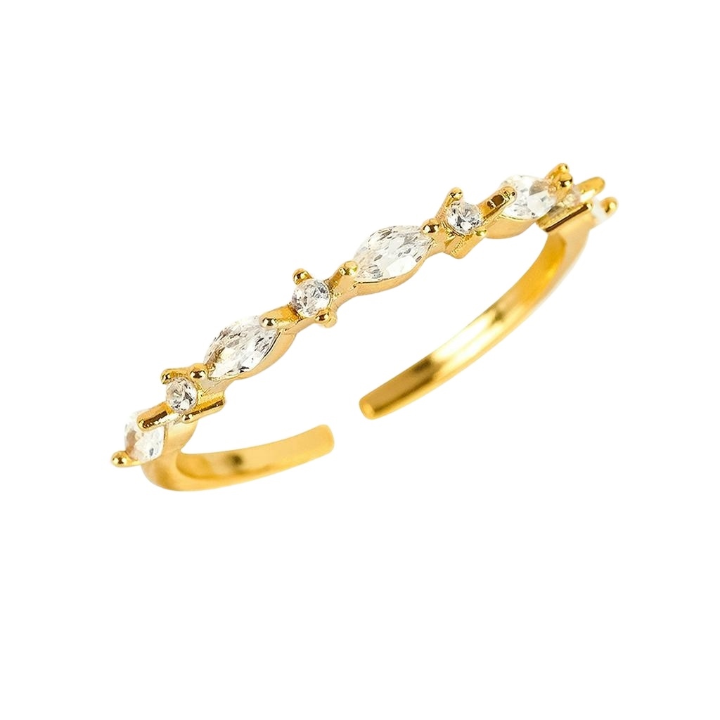 Mikana Valentines Promise Ring 18k Gold Plated Ring Collection Accessories  For Women