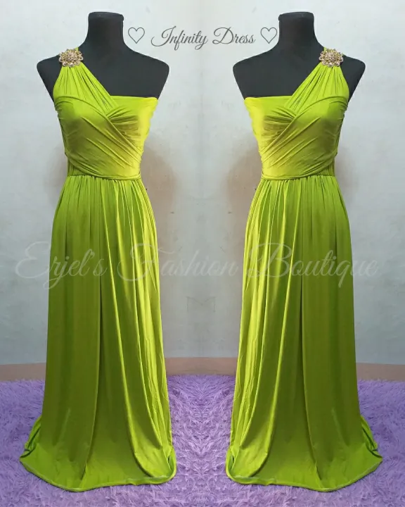 apple green infinity dress
