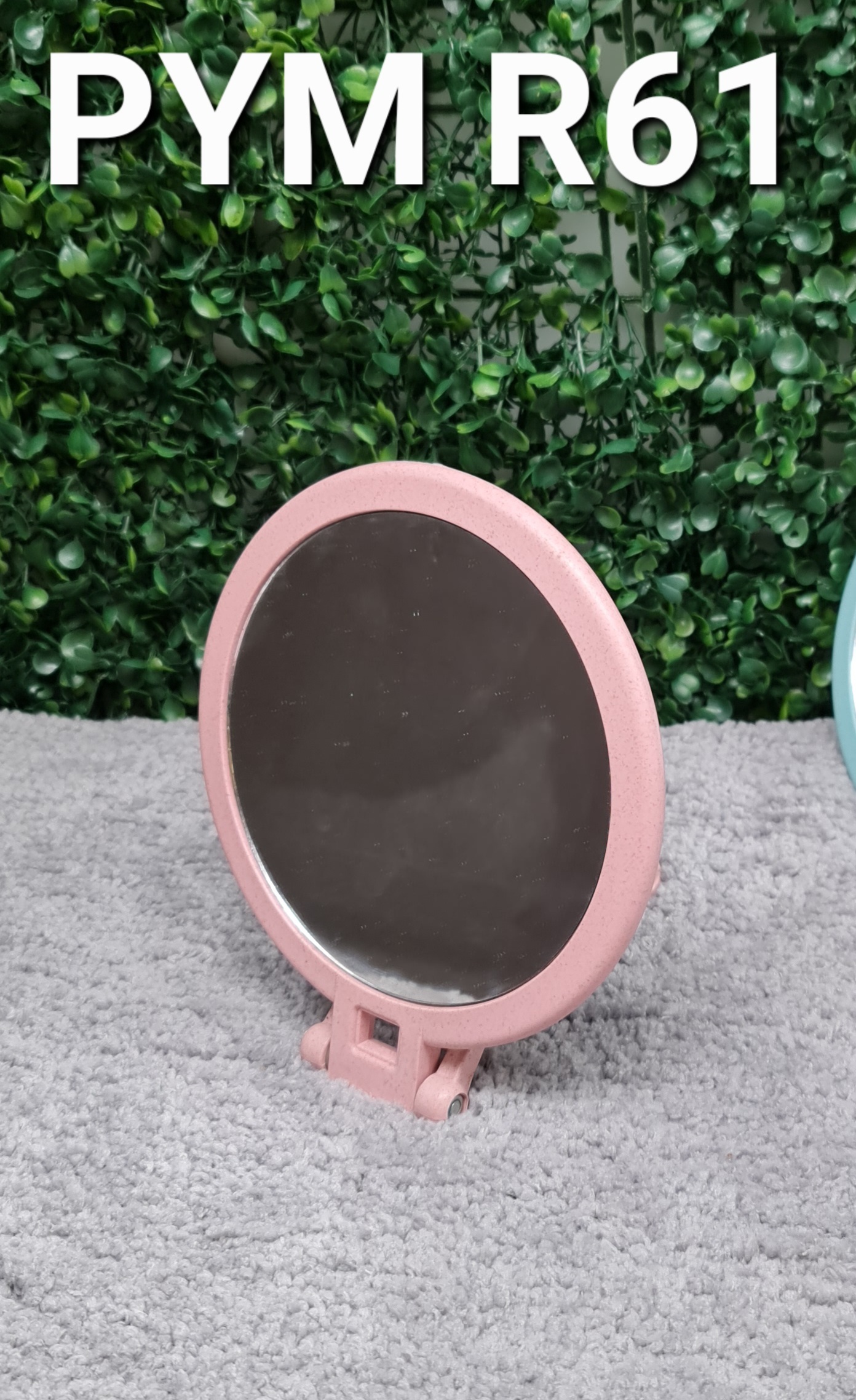Round 2 Way Mirror w/ Stand Wheat Material (PYM R61) Lazada PH