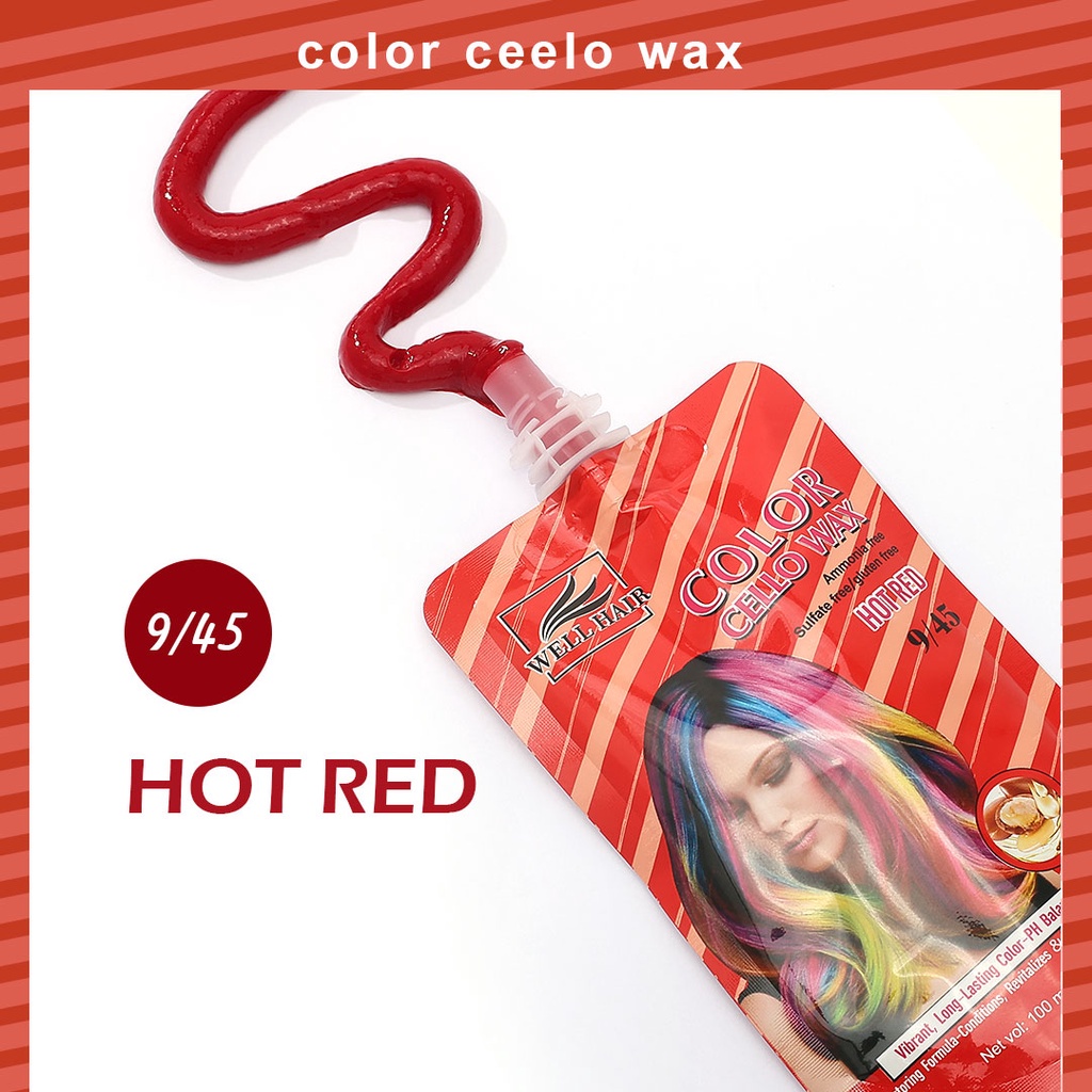 Keratin Hair Color Cellowax Shampoo + Conditioner for Shiny Hair Color