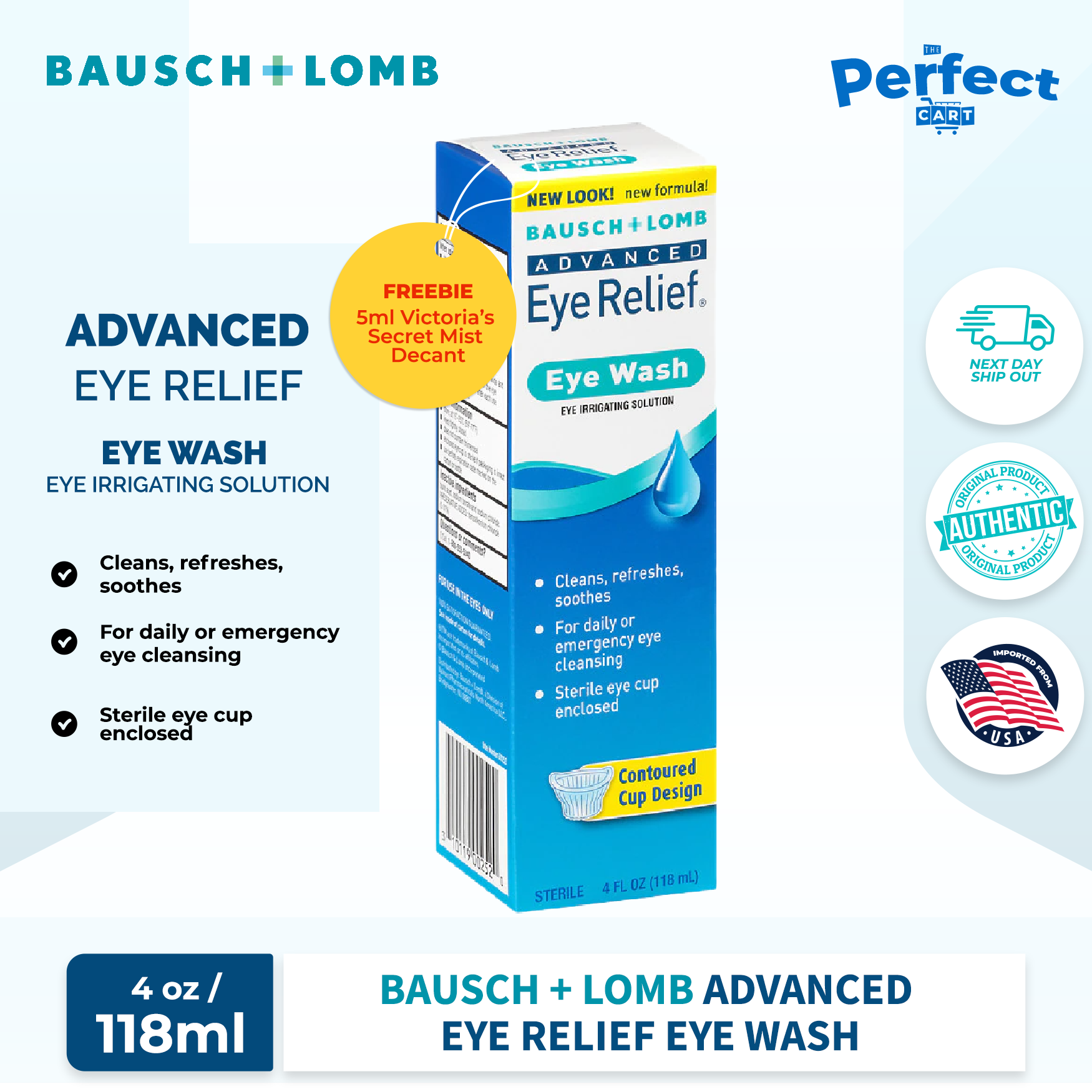 Bausch & Lomb Advanced Eye Relief Eye Wash 4.0 fl oz Lazada PH