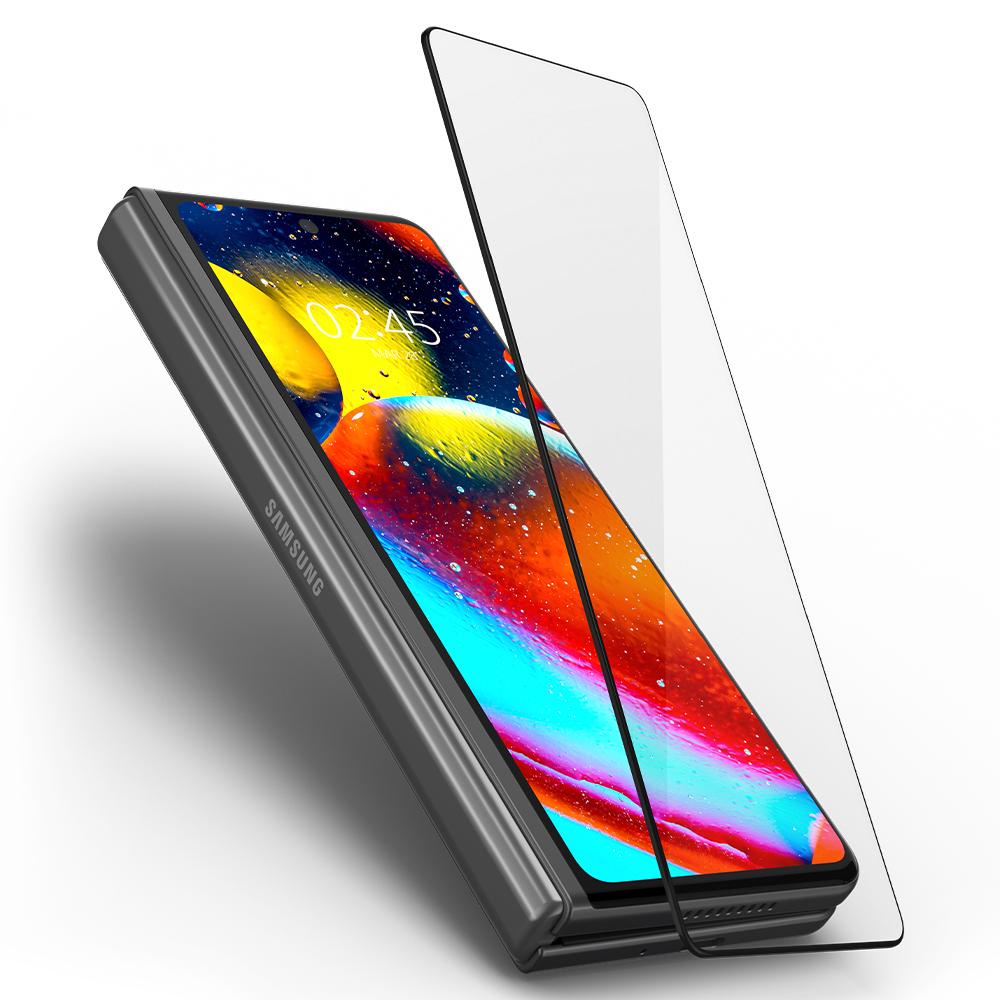 Spigen Galaxy Z Fold 3 Tempered Glass GLAS.tR Full Cover + Hinge Film