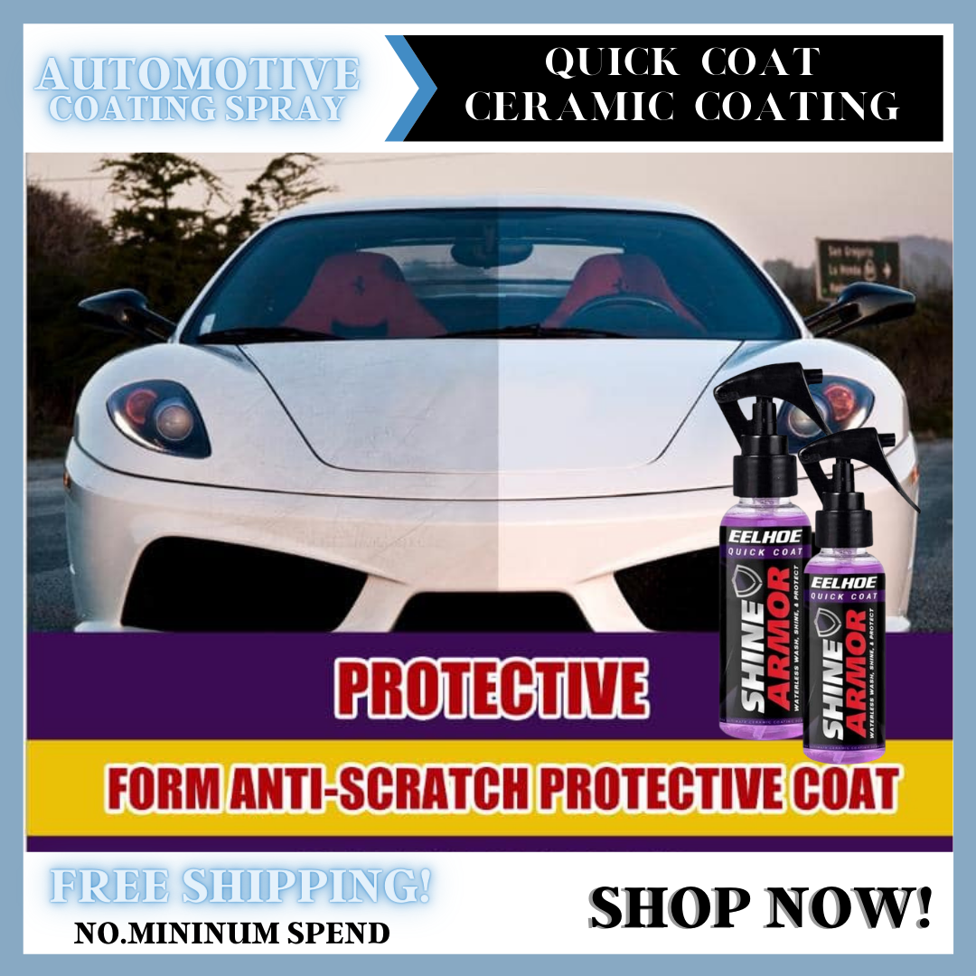 Shine Armor Quick Coat Ceramic Coating Car Wax Spray Waterless
