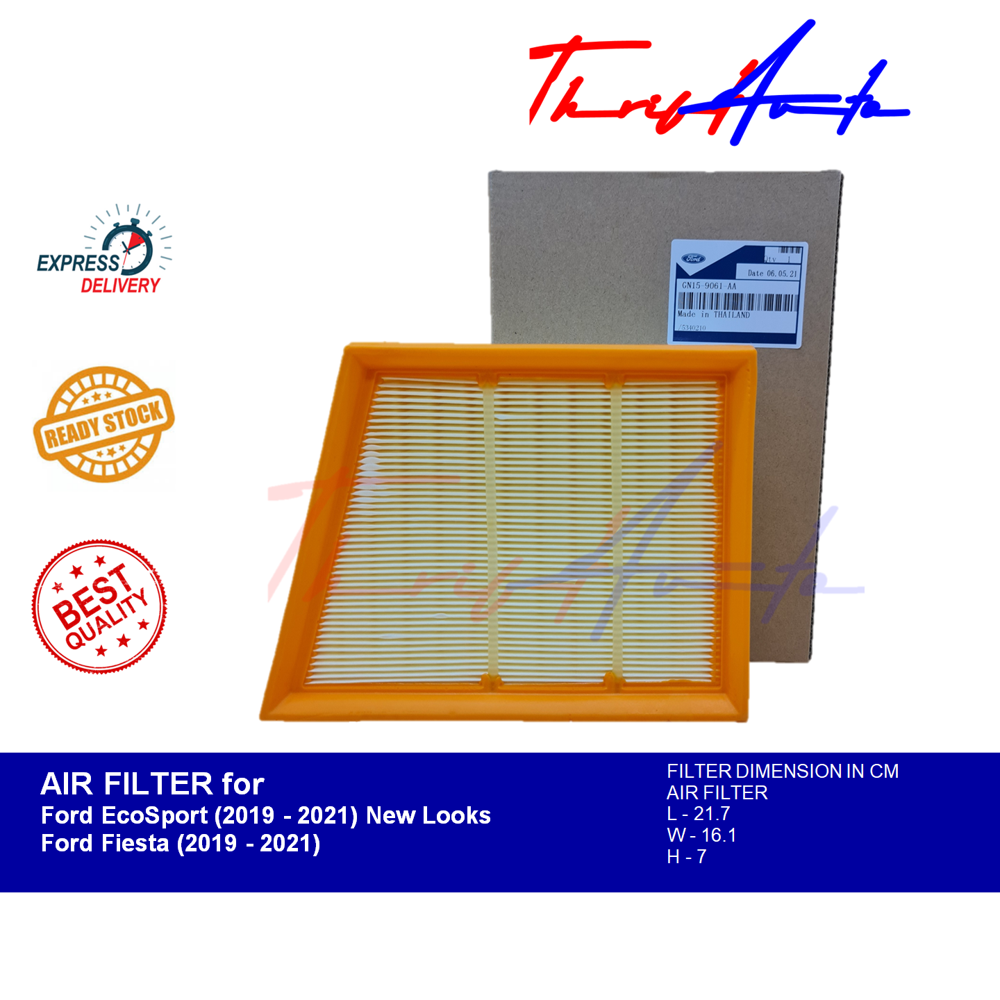 Air Filter for Ford EcoSport (2019 2021) New Looks and Ford Fiesta (2019 2021) Lazada PH