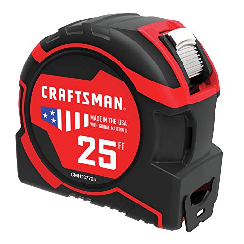 Craftsman Tape Measure, PRO-10, 25-Foot (CMHT37425)