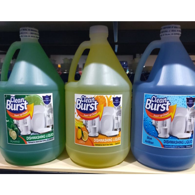 Clean Burst Dishwashing Liquid w/ Antibac (1Gallon) Lazada PH