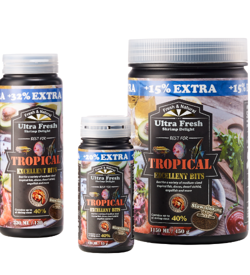 Azoo Plus Tropical Excellent Bits (120ml) Fish Food Discus Food
