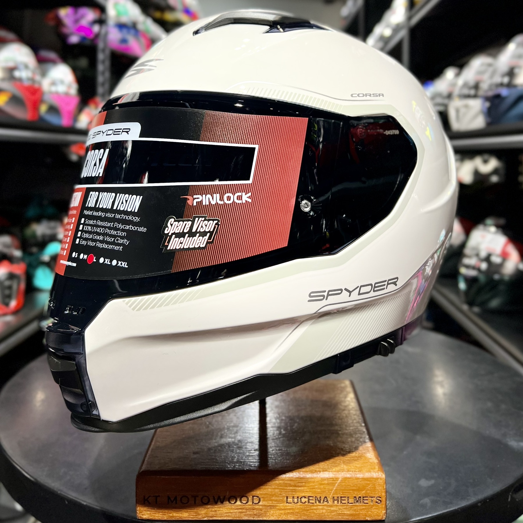 SPYDER Corsa V2 Full Face Dual Visor Helmet w/ FREE EXTRA LENS | Lazada PH