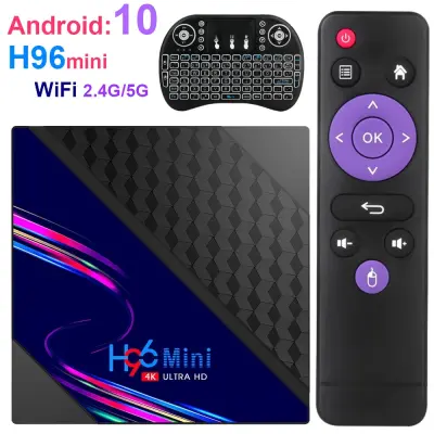Hộp TV V8 Mini H96 Mới 2021, Máy Phát Đa Phương Tiện Thông Minh Android 10.0 RK3228A 1080P 3D 4K 2.4G WiFi 1G/2G ROM 8G/16G Với Tik Tok Google Youtube Player